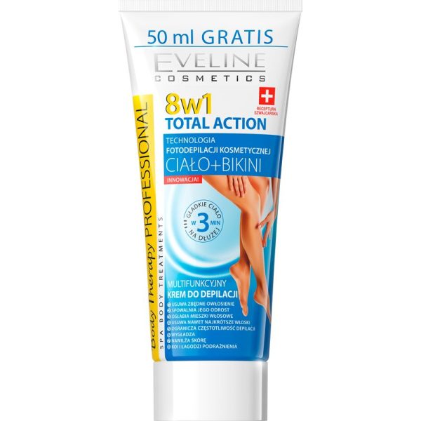 Eveline Cosmetics Total Action crema depilatoare pentru picioare 8 in 1 200 ml-ro