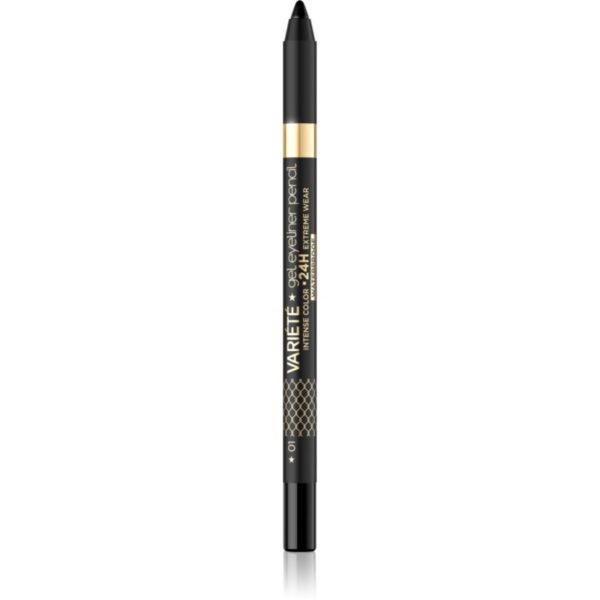 Eveline Cosmetics Variété eyeliner gel rezistent la apă culoare 01 Black 1 buc-Țena