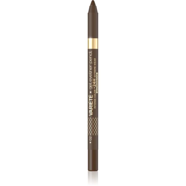 Eveline Cosmetics Variété eyeliner gel rezistent la apă culoare 02 Brown 1 buc-Țena
