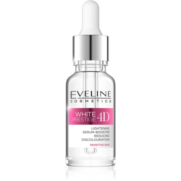 Eveline Cosmetics White Prestige 4D ser iluminator pentru corectia petelor de pigment pentru piele sensibilă 18 ml-Țena
