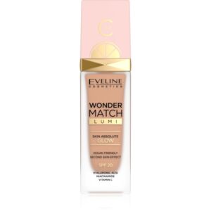 Eveline Cosmetics Wonder Match Lumi fond de ten hidratant si catifelant SPF 20 culoare 25 Sand Beige 30 ml-ro