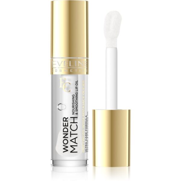 Eveline Cosmetics Wonder Match ulei hrănitor de buze culoare 01 Transparent 5 ml-Țena