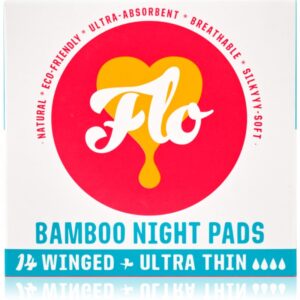 FLO Bamboo Night Pads absorbante pentru noapte 14 buc-ro