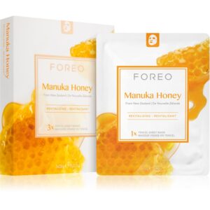 FOREO Farm to Face Sheet Mask Manuka Honey Masca hidratanta cu efect revitalizant sub forma de foaie 3x20 ml-ro
