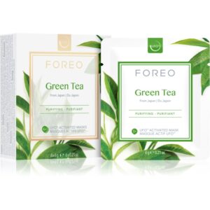 FOREO UFO™ Green Tea Masca pentru fata cu efect catifelant si revigorant 6 x 6 g-ro