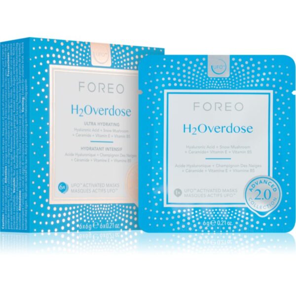 FOREO UFO™ H2Overdose masca faciala hidratanta 6 buc-ro