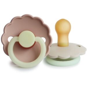 FRIGG Daisy Size 1:0-6 months suzetă Blush night/Cream night 2 buc-ro