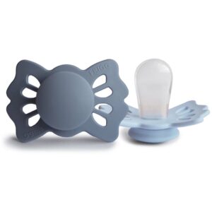 FRIGG Lucky Size 1:0-6 months suzetă Slate/Powder Blue 2 buc-Țena