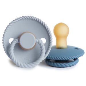 FRIGG Rope Size 1:0-6 months suzetă Ocean View/Powder Blue 2 buc-ro