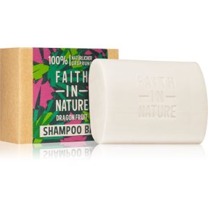 Faith In Nature Dragon Fruit șampon organic solid pentru par deteriorat si vopsit 85 g-Țena