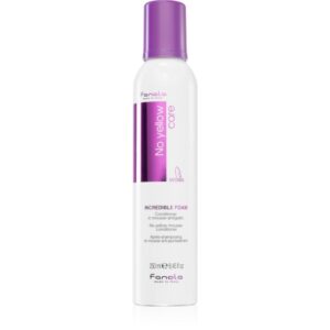 Fanola No Yellow Incredible Foam balsam spumă neutralizeaza tonurile de galben 250 ml-Țena