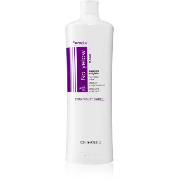 Fanola No Yellow Masca de par neutralizeaza tonurile de galben 1000 ml-ro