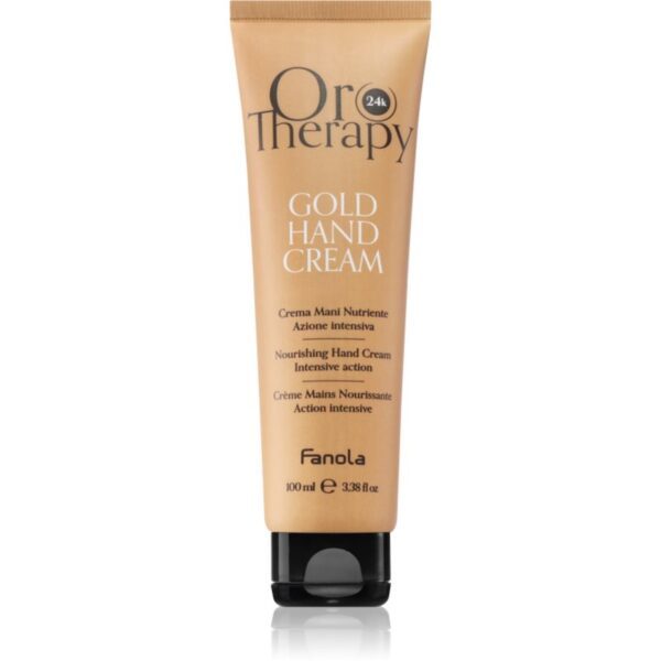 Fanola Oro Therapy Gold Hand Cream crema hidratanta si hranitoare cu aur de 24 de karate 100 ml-ro