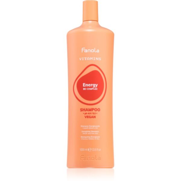Fanola Vitamins Energizing Shampoo sampon energizant pentru părul slab cu tendință de cădere 1000 ml-Țena