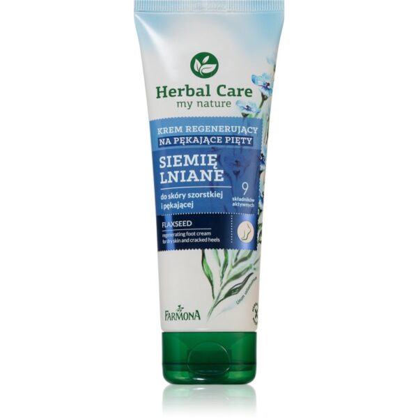 Farmona Herbal Care Flax Seed crema pentru calcaie crapate (10% Urea) 100 ml-ro