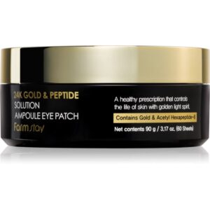 Farmstay 24K Gold & Peptide Solution masca pentru ochi 60 buc-Țena