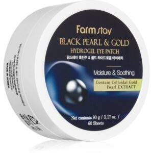 Farmstay Black Pearl & Gold masca hidrogel pentru ochi 60 buc-ro