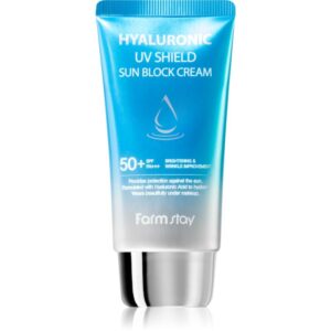 Farmstay Hyaluronic UV Shield Sun Block Cream crema protectoare pentru fata cu acid hialuronic SPF 50+ 70 g-ro