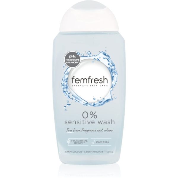 Femfresh Sensitive emulsie pentru spalare pentru igiena intima fără parfum 250 ml-Țena