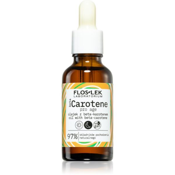 FlosLek Laboratorium Beta Carotene Ulei ser hranitor pentru fermitatea pielii 30 ml-Țena