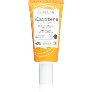 FlosLek Laboratorium Beta Carotene crema pentru ochi impotriva cutelor si al sacilor cu cafeina 30 ml-Țena