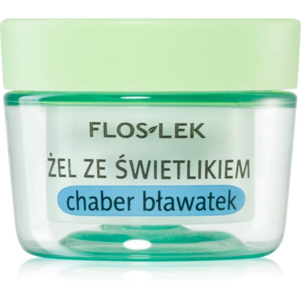 FlosLek Laboratorium Eye Care Gel pentru  jurul ochilor cu un luminator și albastrele 10 g-ro