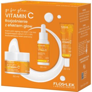 FlosLek Laboratorium Go For Glow Vitamin C set cadou pentru o piele mai luminoasa-Țena