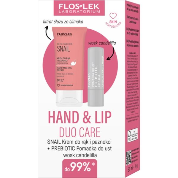 FlosLek Laboratorium Hand & Lip Duo Care Snail set cadou-ro