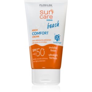 FlosLek Laboratorium Sun Care Derma Beach crema fata iluminatoare de protectie SPF 50+ 50 ml-ro