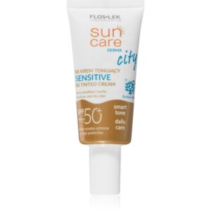 FlosLek Laboratorium Sun Care Derma City BB crema BB cu protectie ridicata si filtru UV pentru piele sensibilă SPF 50+ 30 ml-ro