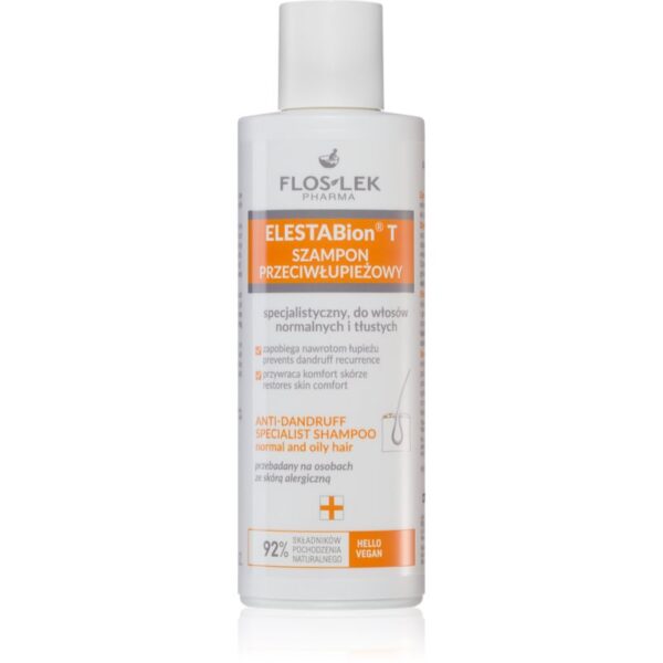 FlosLek Pharma ElestaBion T sampon anti-matreata pentru par si scalp gras 150 ml-ro