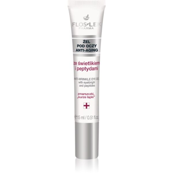 FlosLek Pharma Eye Care gel pentru ochi cu efect antirid 15 ml-ro