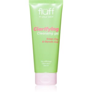 Fluff Clarifying gel de curatare facial cu argila 100 ml-Țena