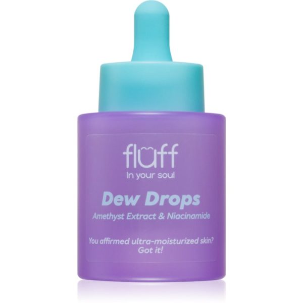 Fluff Dew Drops ser hidratant cu niacinamidă Amethyst Extract 30 ml-ro