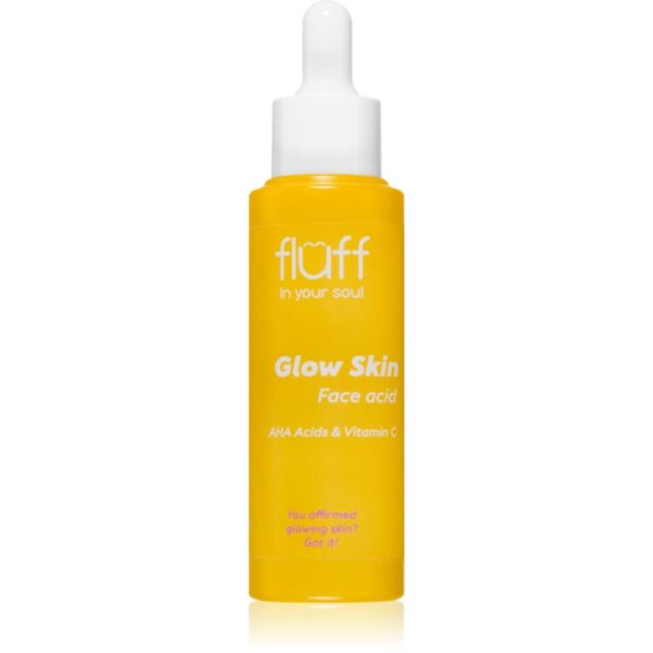 Fluff Glow Skin exfoliant facial pentru netezirea pielii cu vitamina C 40 ml-Țena