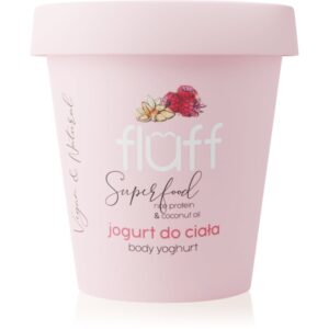 Fluff Raspberries & Almonds iaurt de corp Rice Protein & Coconut Oil 180 ml-Țena
