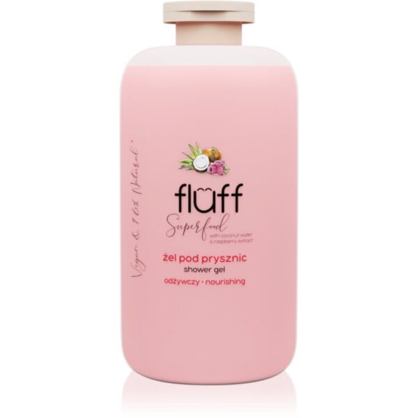 Fluff Superfood gel de duș Coconut Water & Raspberry 500 ml-ro