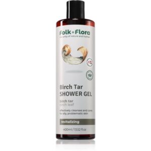 Folk & Flora Birch Tar gel de dus hranitor 400 ml-Țena
