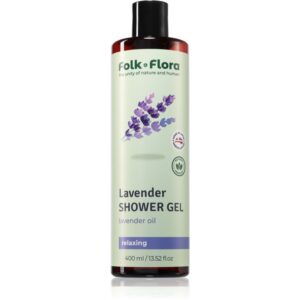Folk & Flora Lavender gel de dus relaxant 400 ml-Țena