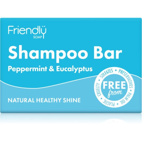 Friendly Soap Natural Shampoo Bar Peppermint & Eucalyptus săpun natural pentru păr 95 g-Țena