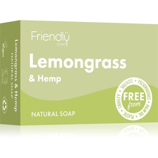 Friendly Soap Natural Soap Lemongrass & Hemp săpun natural 95 g-ro
