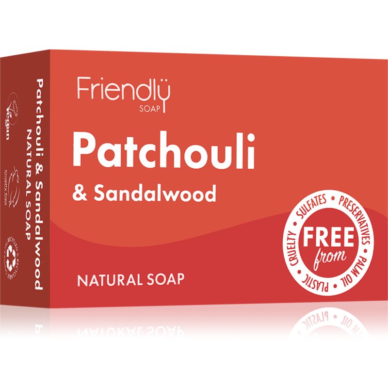 Friendly Soap Natural Soap Patchouli & Sandalwood săpun natural 95 g-ro