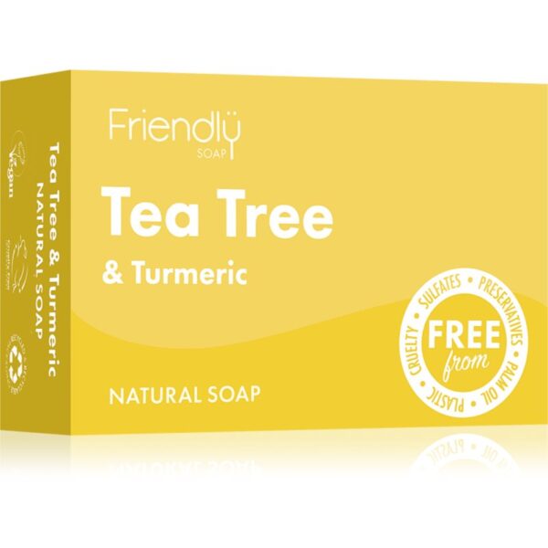 Friendly Soap Natural Soap Tea Tree & Turmeric săpun natural 95 g-ro