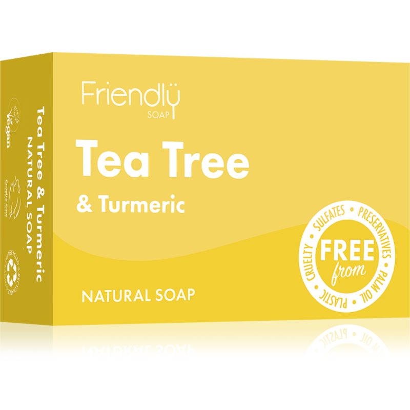 Friendly Soap Natural Soap Tea Tree & Turmeric săpun natural 95 g-ro