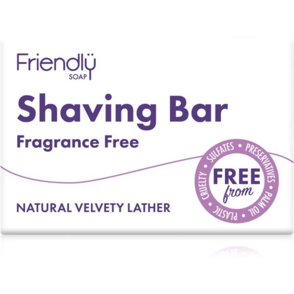 Friendly Soap Shaving Bar Fragrance Free săpun natural pentru ras fără parfum 95 g-Țena