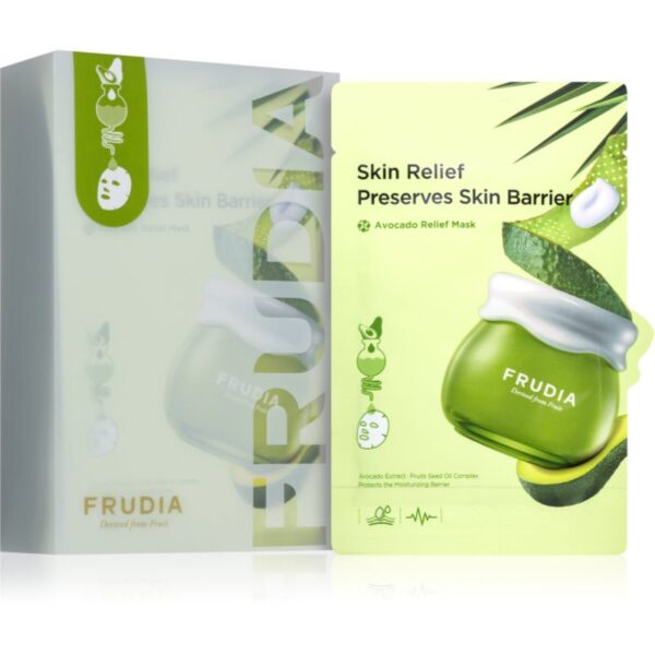 Frudia Avocado mască textilă hidratantă cu efect calmant 10x20 ml-Țena