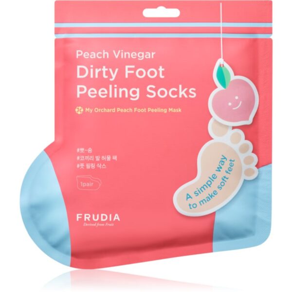 Frudia My Orchard Peach masca pentru exfoliere pentru pielea crapata a calcaielor 40 g-Țena