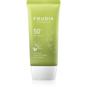 Frudia Sun Avocado Greenery Relief loțiune protectoare hidratantă pentru piele sensibilă SPF 50+ 50 g-ro