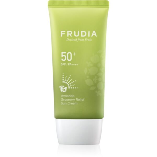 Frudia Sun Avocado Greenery Relief loțiune protectoare hidratantă pentru piele sensibilă SPF 50+ 50 g-ro