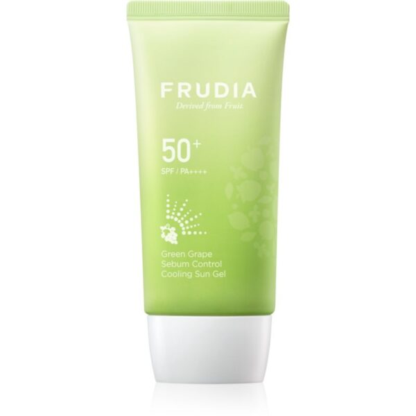 Frudia Sun Green Grape Sebum Control gel cu protectie solara hidratant pentru ten gras și mixt SPF 50+ 50 g-ro